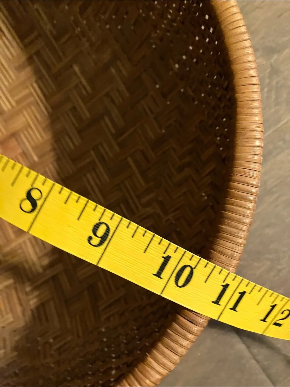 Vintage winnowing Woven Decorative Brown Home Accent Basket